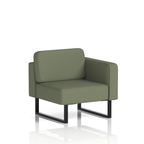 Brixworth Modular Seating Left Unit Monument Band 3 - Main Line Flax Black