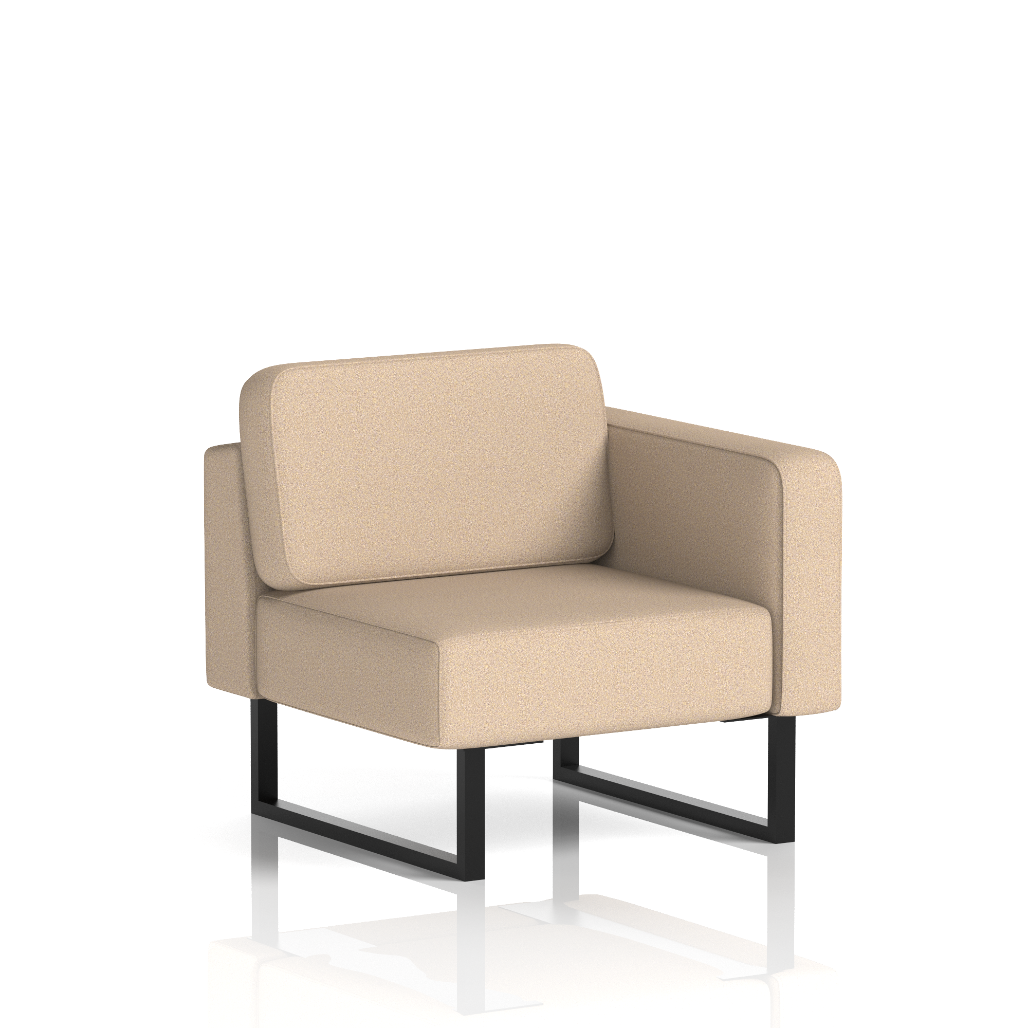 Brixworth Modular Seating Left Unit Affix Band 4 - Synergy Black