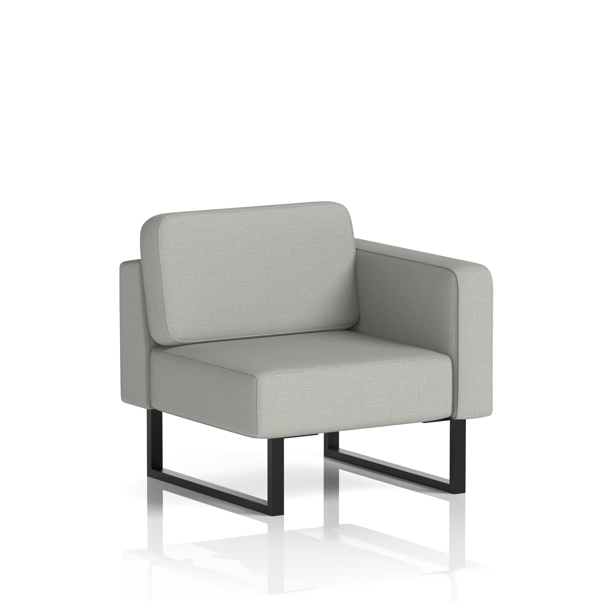 Brixworth Modular Seating Left Unit Tokyo Band 5 - Sumi Black