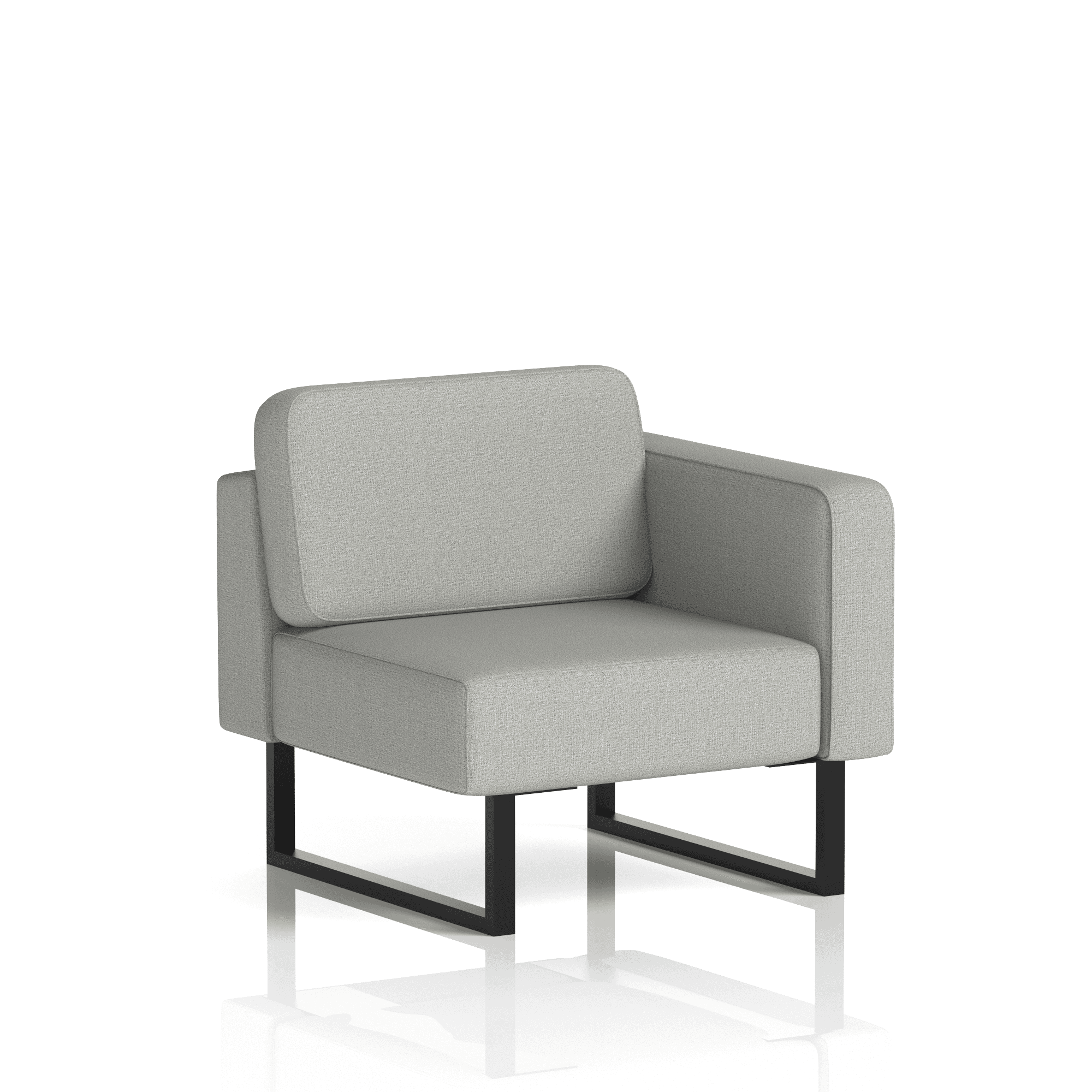Brixworth Modular Seating Left Unit Tokyo Band 5 - Sumi Black