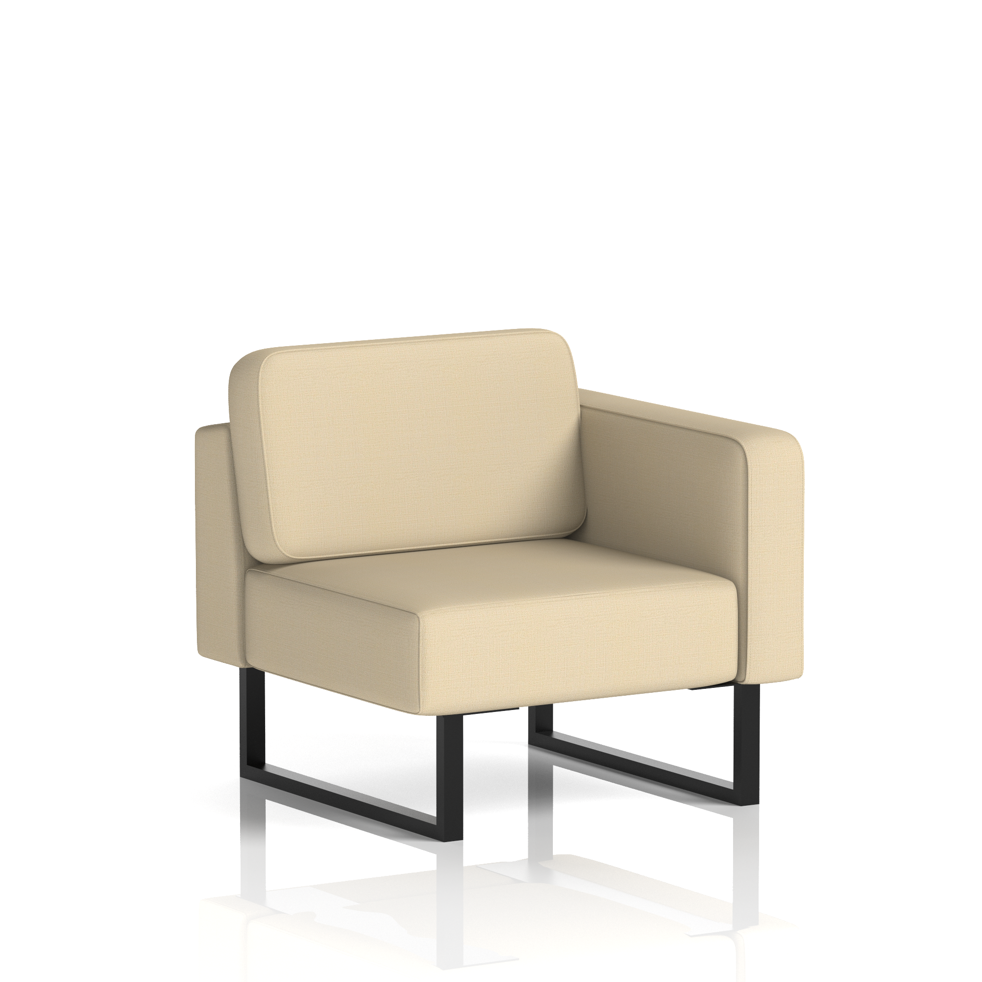 Brixworth Modular Seating Left Unit Zen Band 5 - Sumi Black