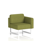 Brixworth Modular Seating Left Unit Olive Band 1 - Rivet White