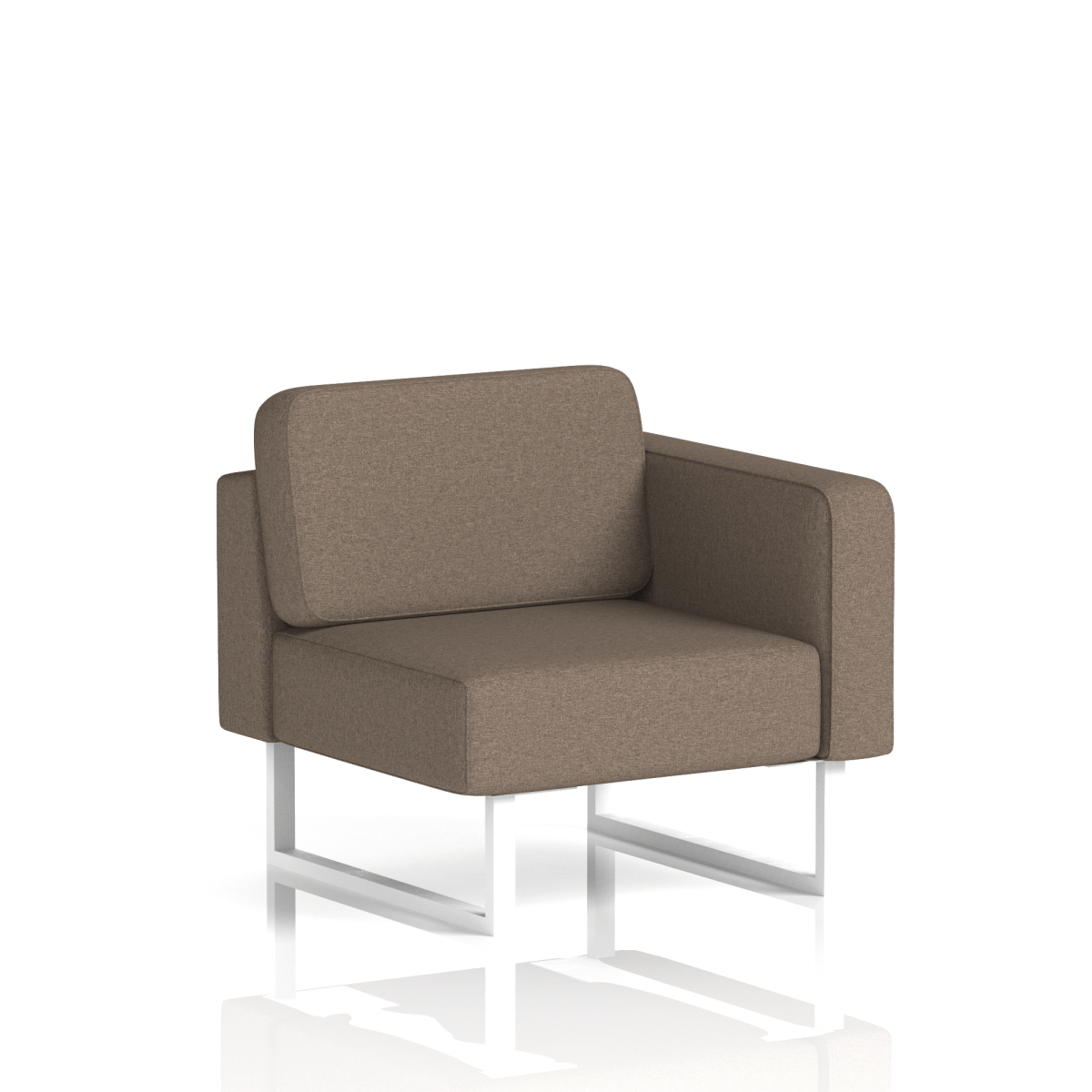 Brixworth Modular Seating Left Unit Theory Band 2 - X2 White