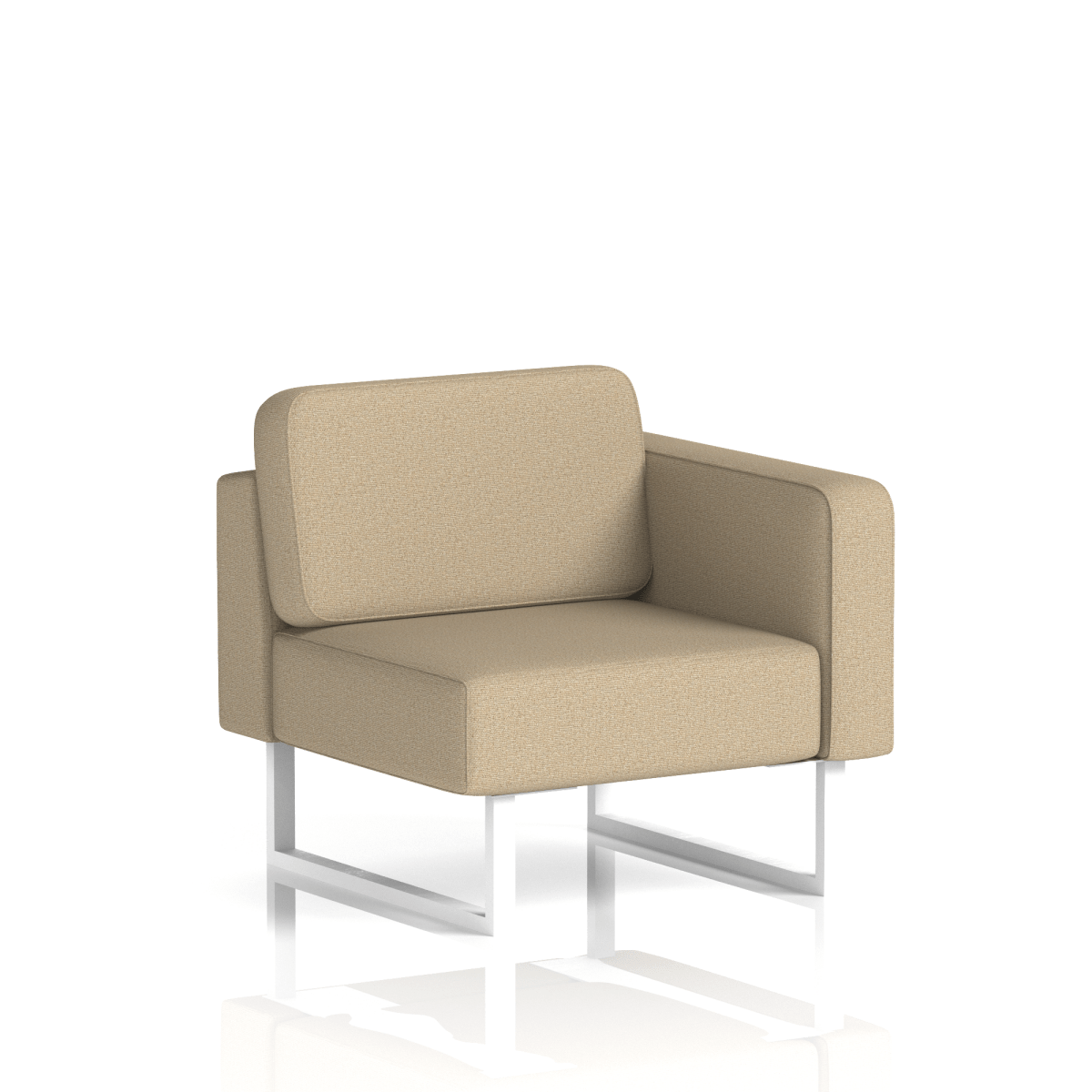 Brixworth Modular Seating Left Unit Upminster Band 3 - Main Line Flax White