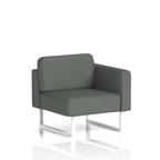 Brixworth Modular Seating Left Unit Kobe Band 5 - Sumi White