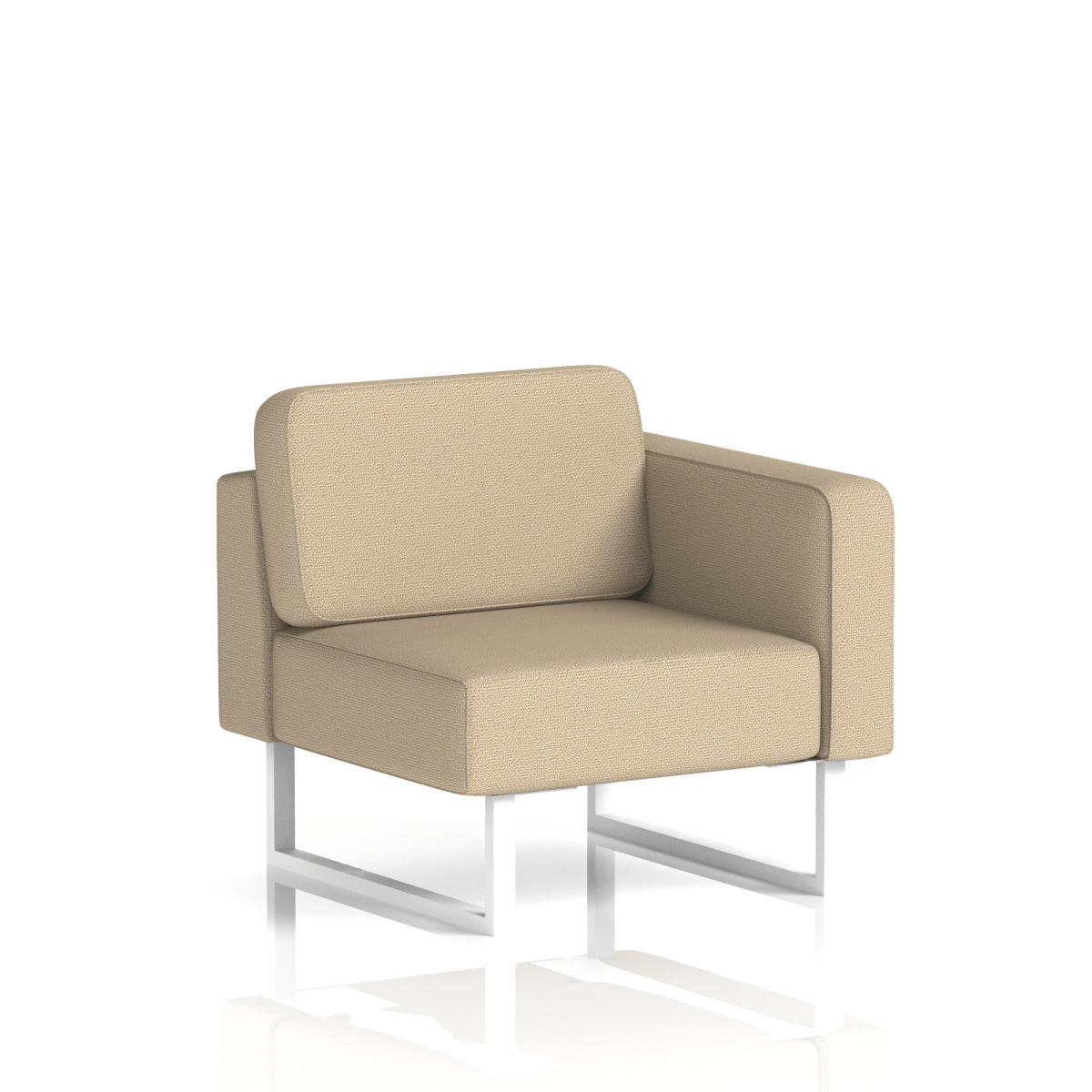 Brixworth Modular Seating Left Unit Gordale Band 6 - Yoredale White