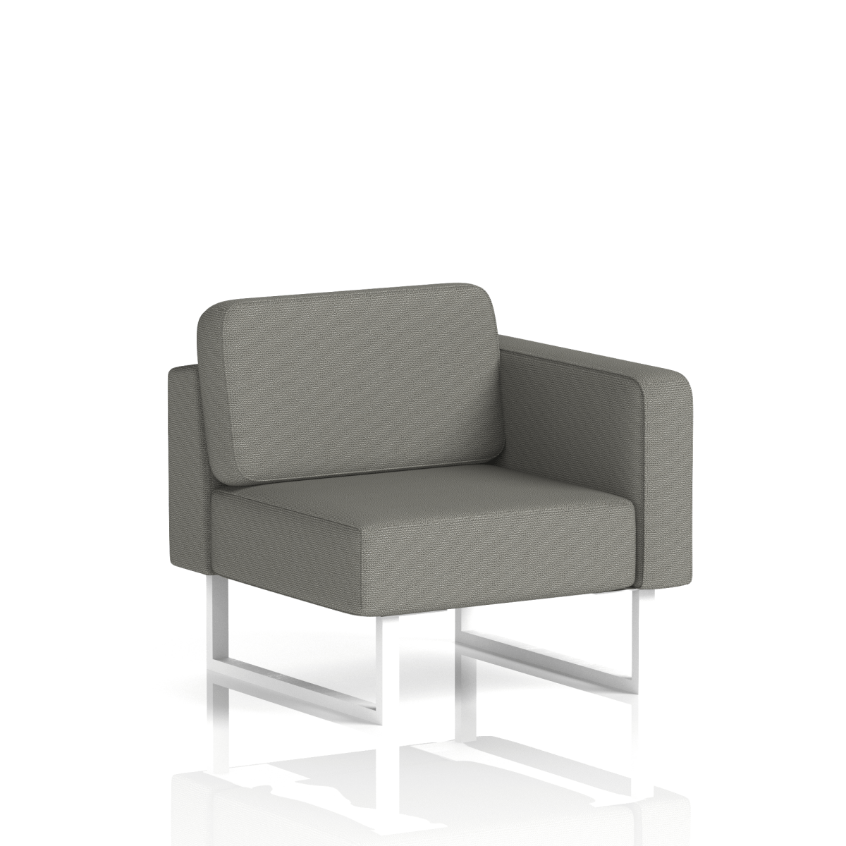 Brixworth Modular Seating Left Unit Hardraw Band 6 - Yoredale White