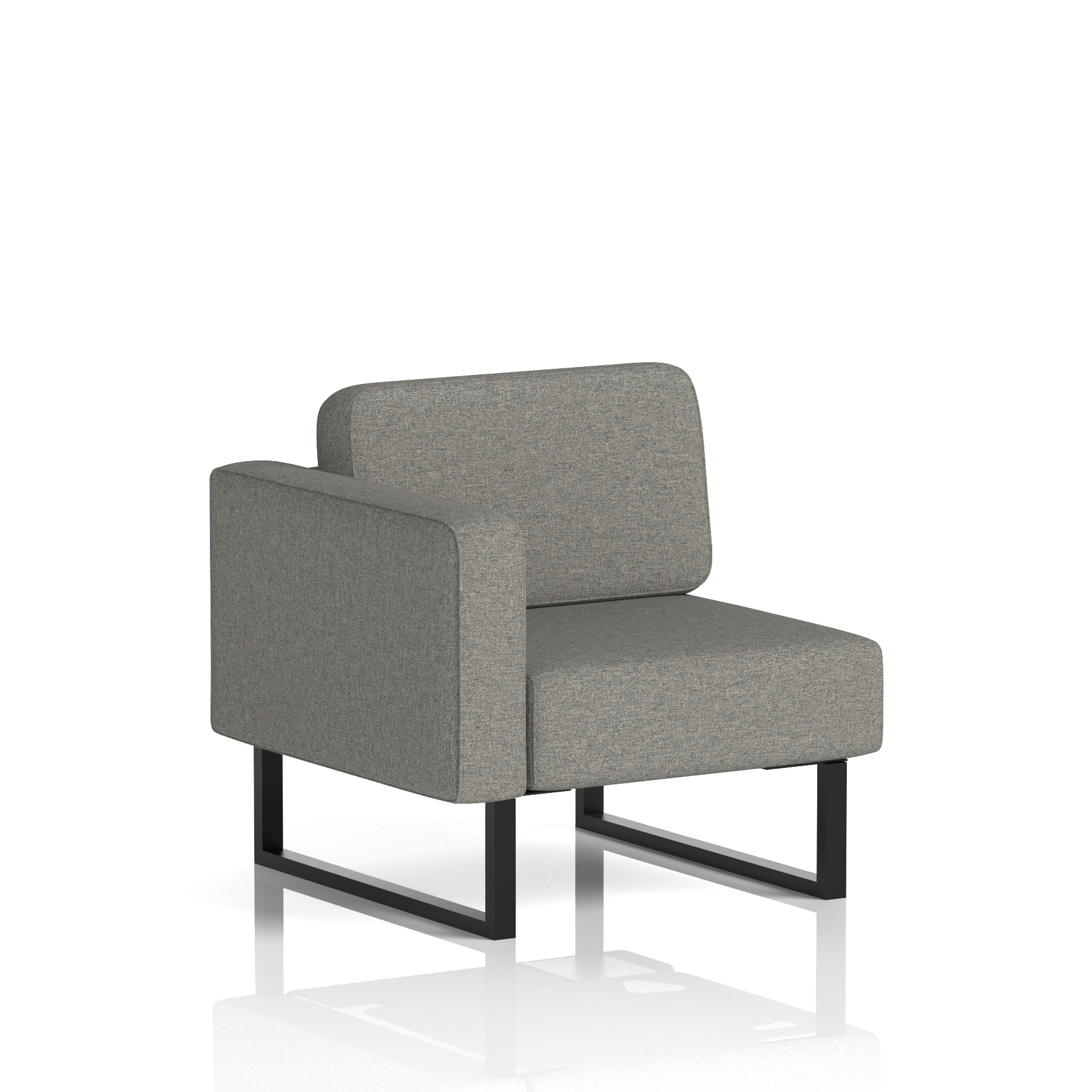 Brixworth Modular Seating Right Unit Polygon Band 2 - X2 Black