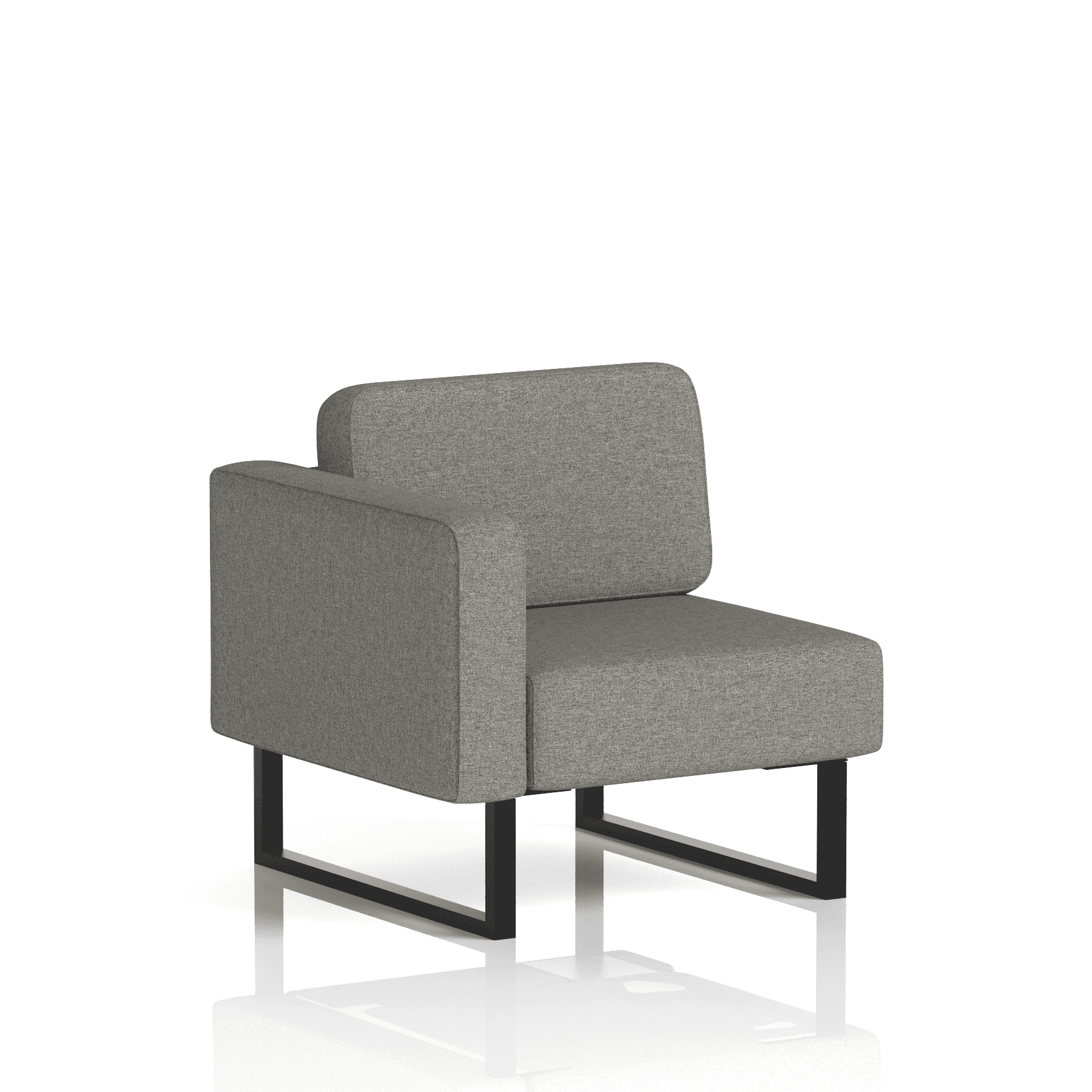 Brixworth Modular Seating Right Unit Polygon Band 2 - X2 Black