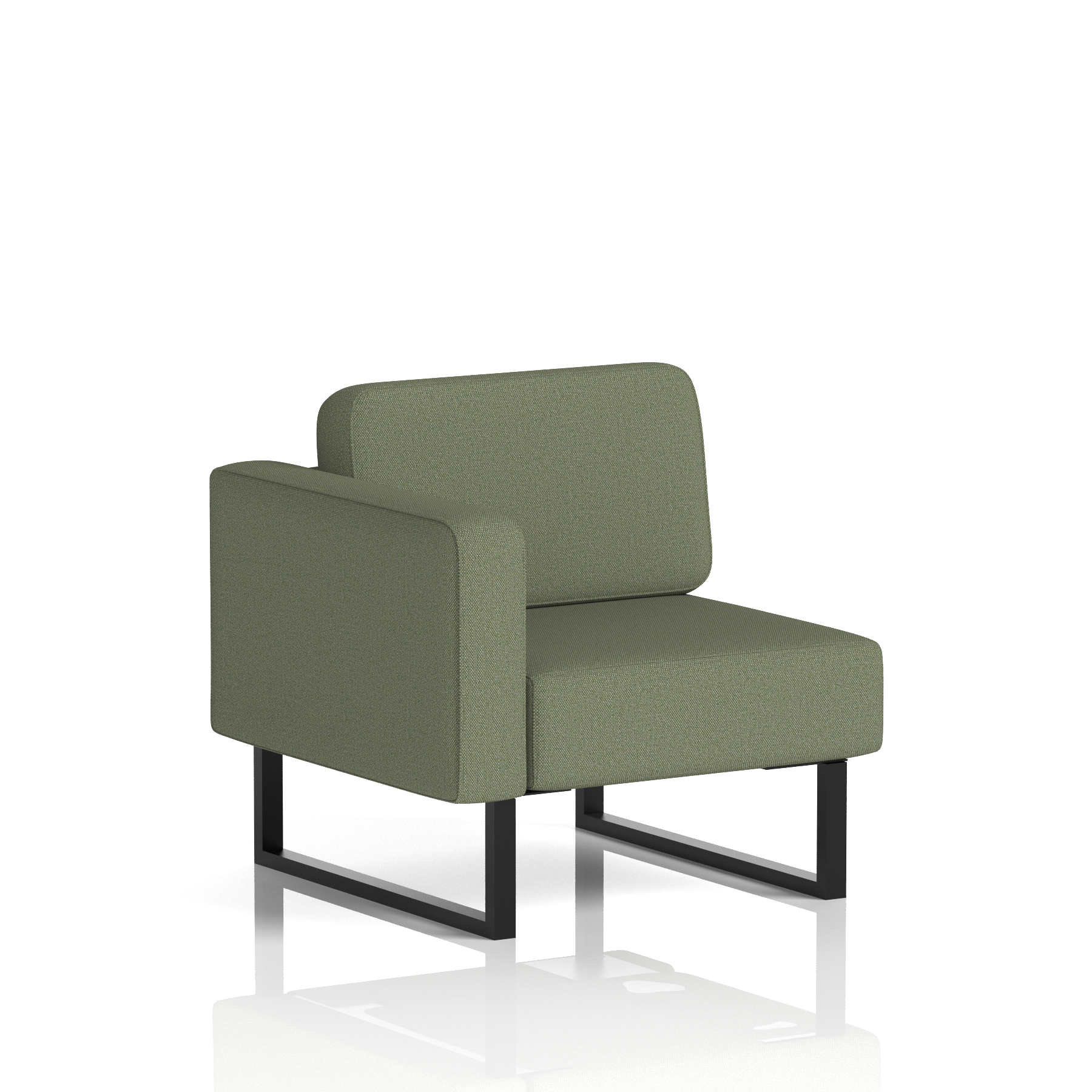 Brixworth Modular Seating Right Unit Newbury Band 3 - Main Line Flax Black