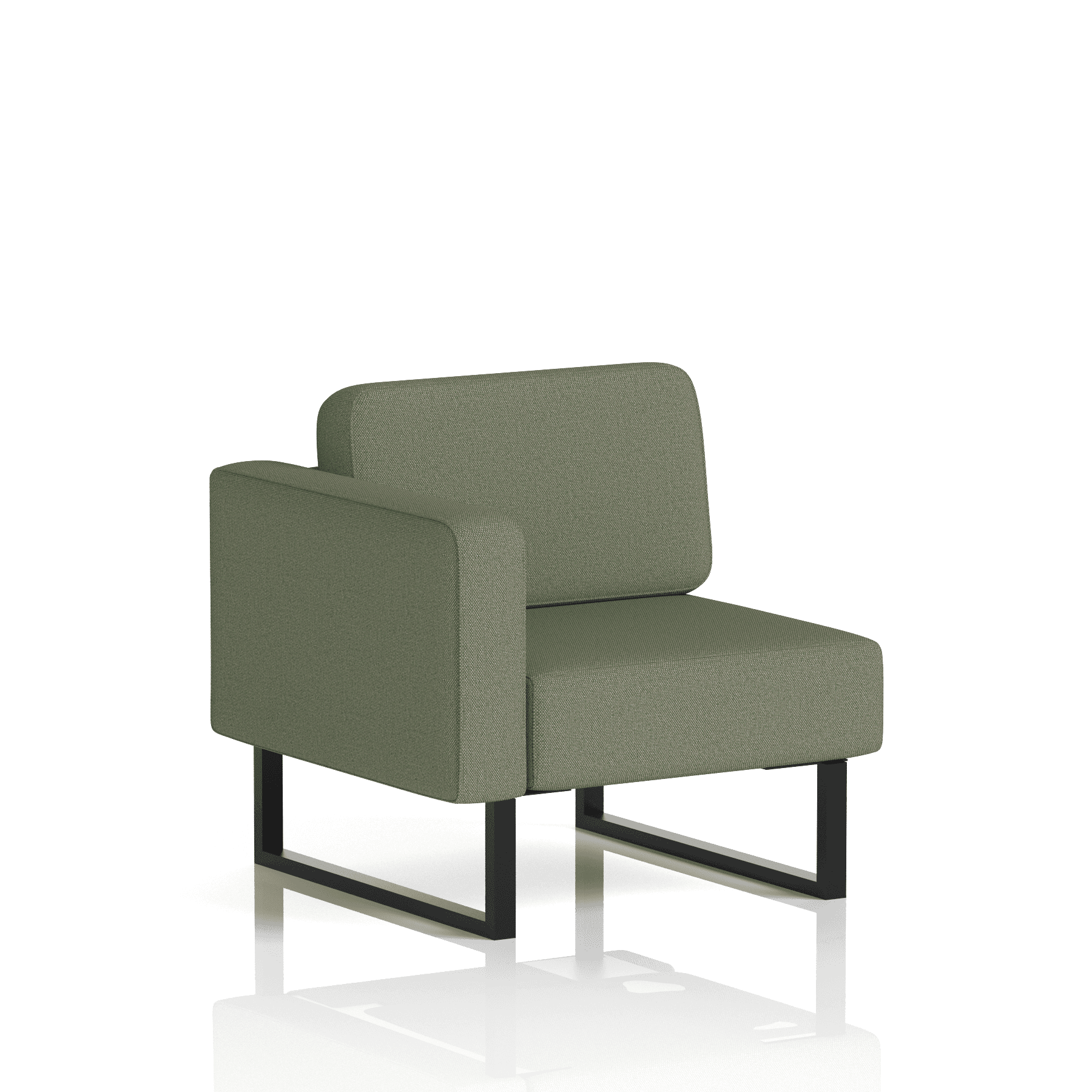 Brixworth Modular Seating Right Unit Newbury Band 3 - Main Line Flax Black