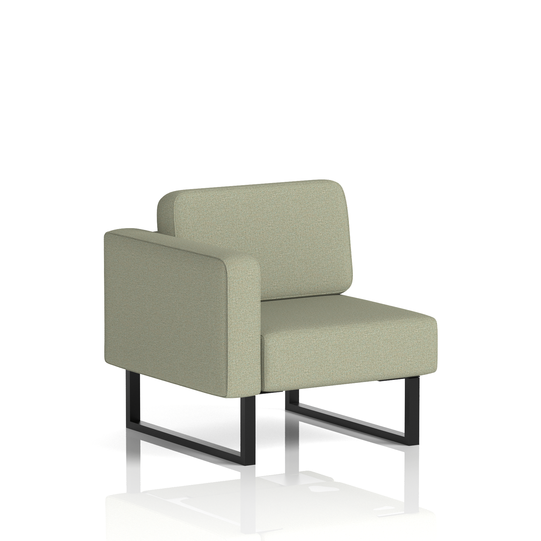 Brixworth Modular Seating Right Unit Temple Band 3 - Main Line Flax Black