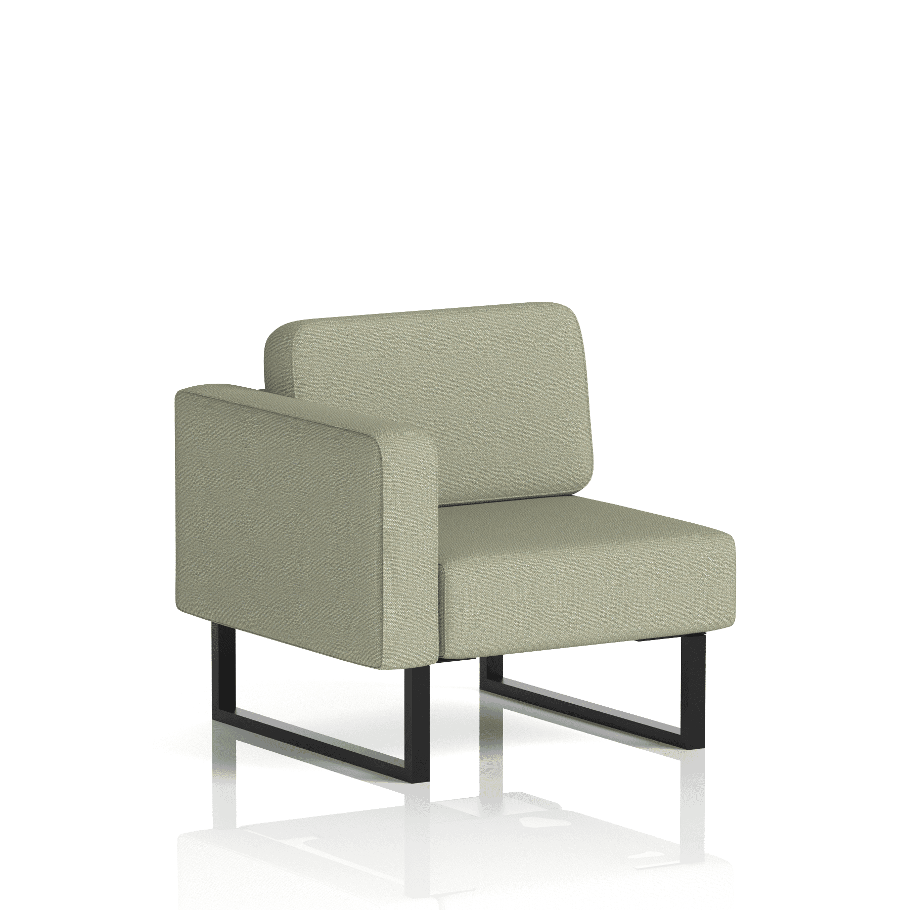 Brixworth Modular Seating Right Unit Temple Band 3 - Main Line Flax Black