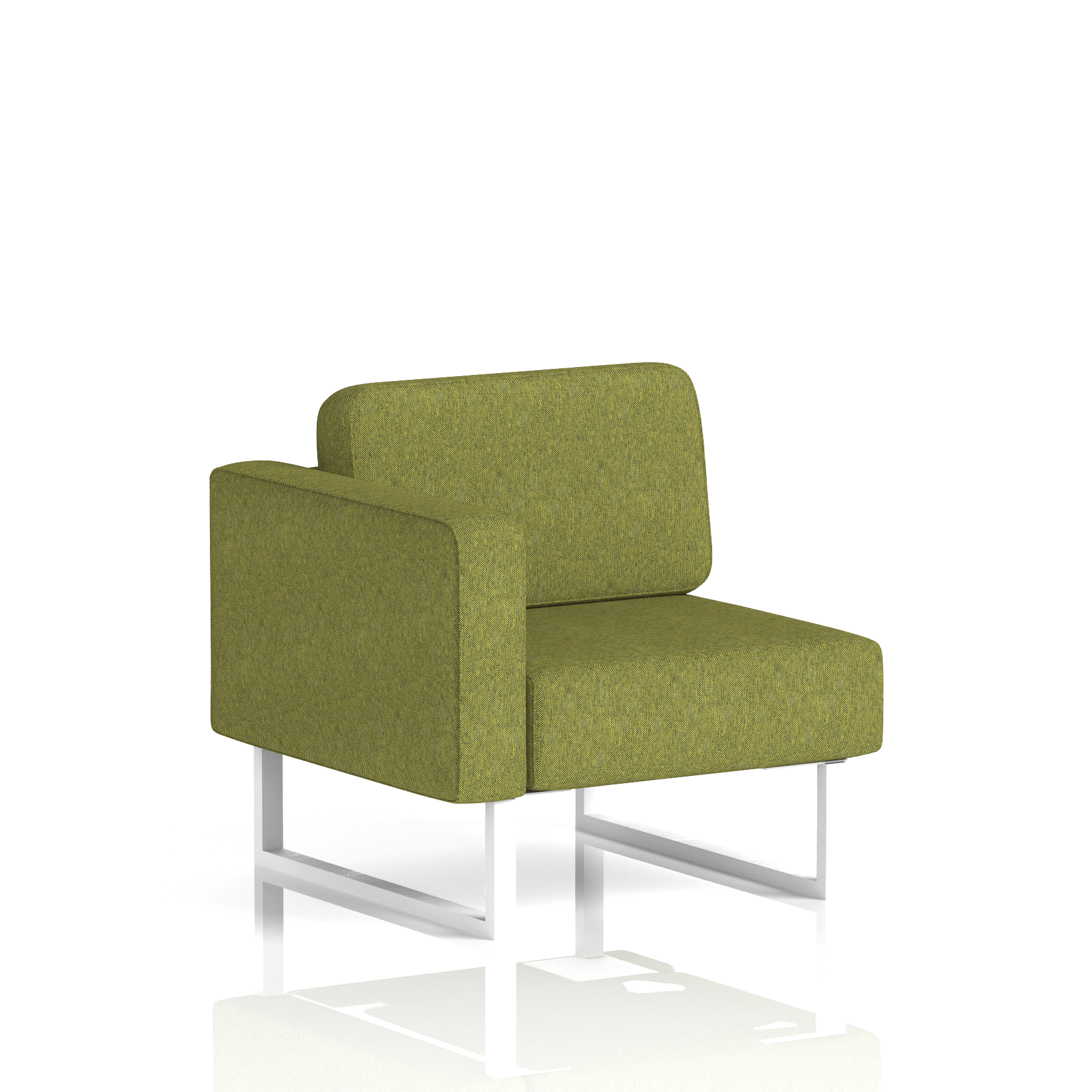Brixworth Modular Seating Right Unit Prime Band 1 - Rivet White