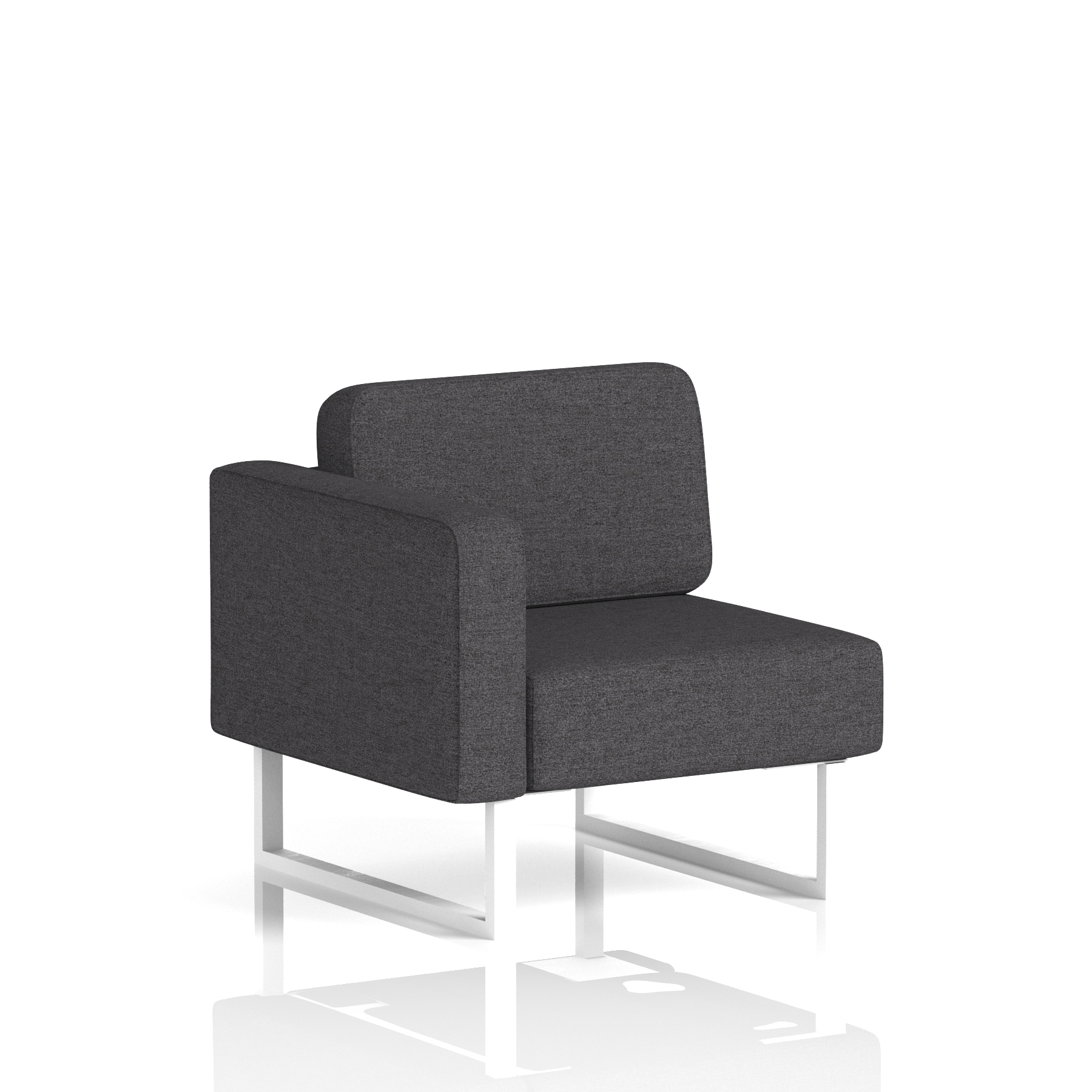 Brixworth Modular Seating Right Unit Arithmetic Band 2 - X2 White