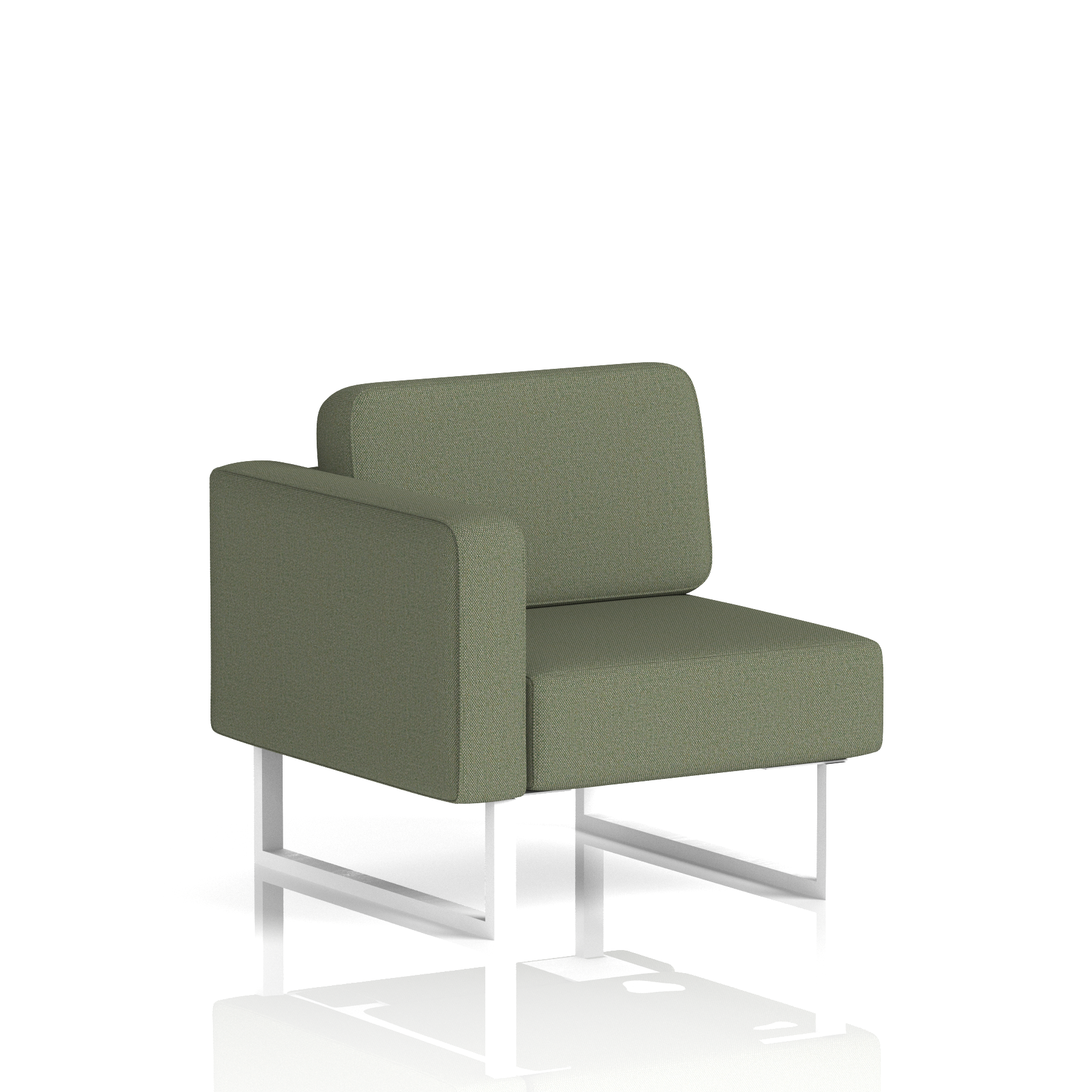 Brixworth Modular Seating Right Unit Monument Band 3 - Main Line Flax White