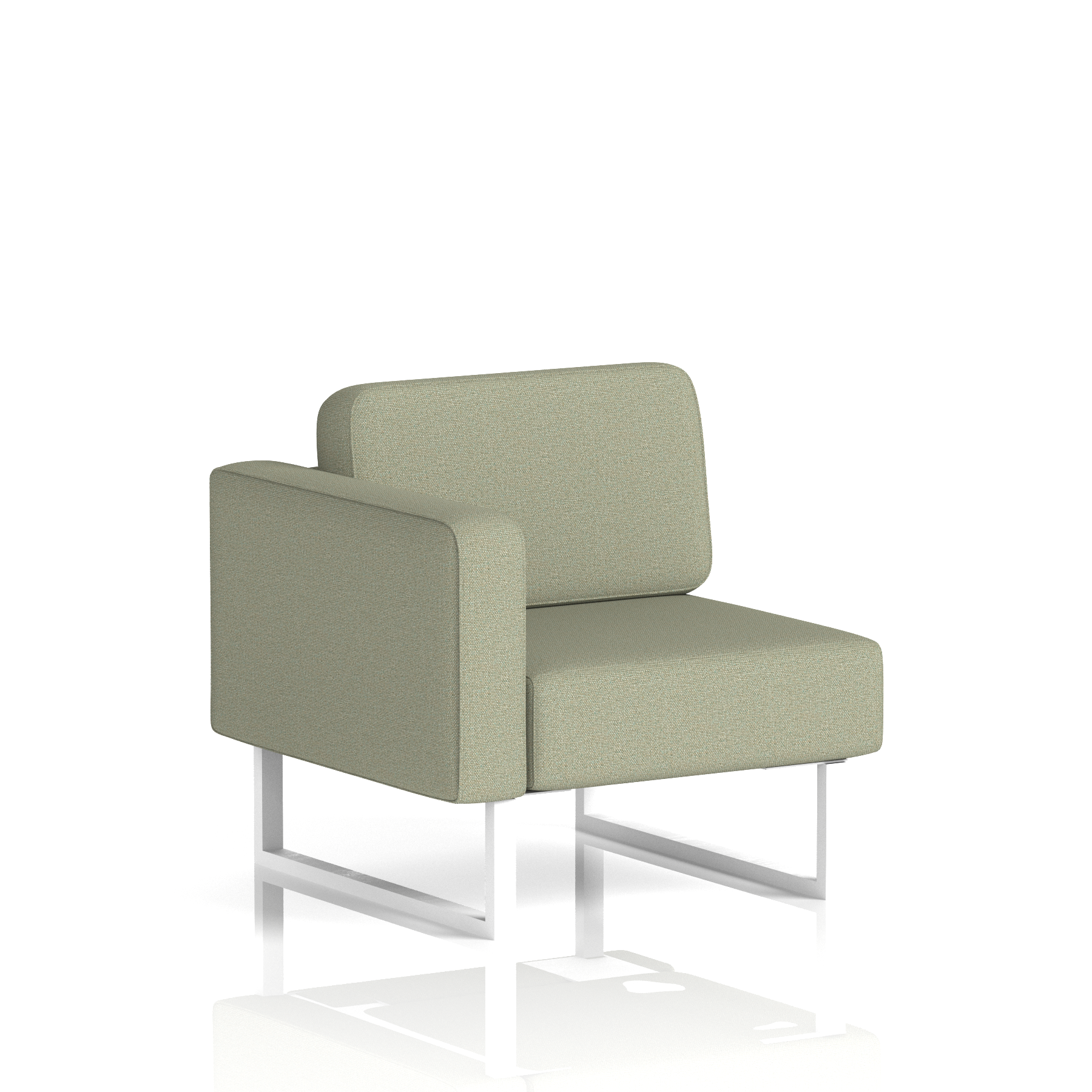 Brixworth Modular Seating Right Unit Newbury Band 3 - Main Line Flax White