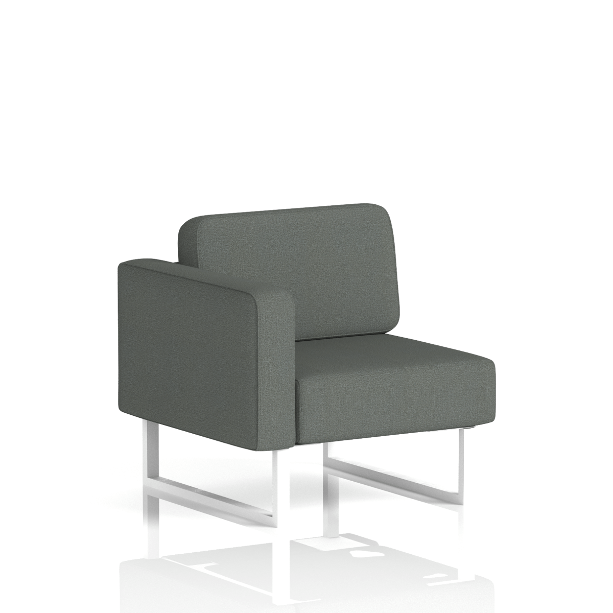 Brixworth Modular Seating Right Unit Kobe Band 5 - Sumi White
