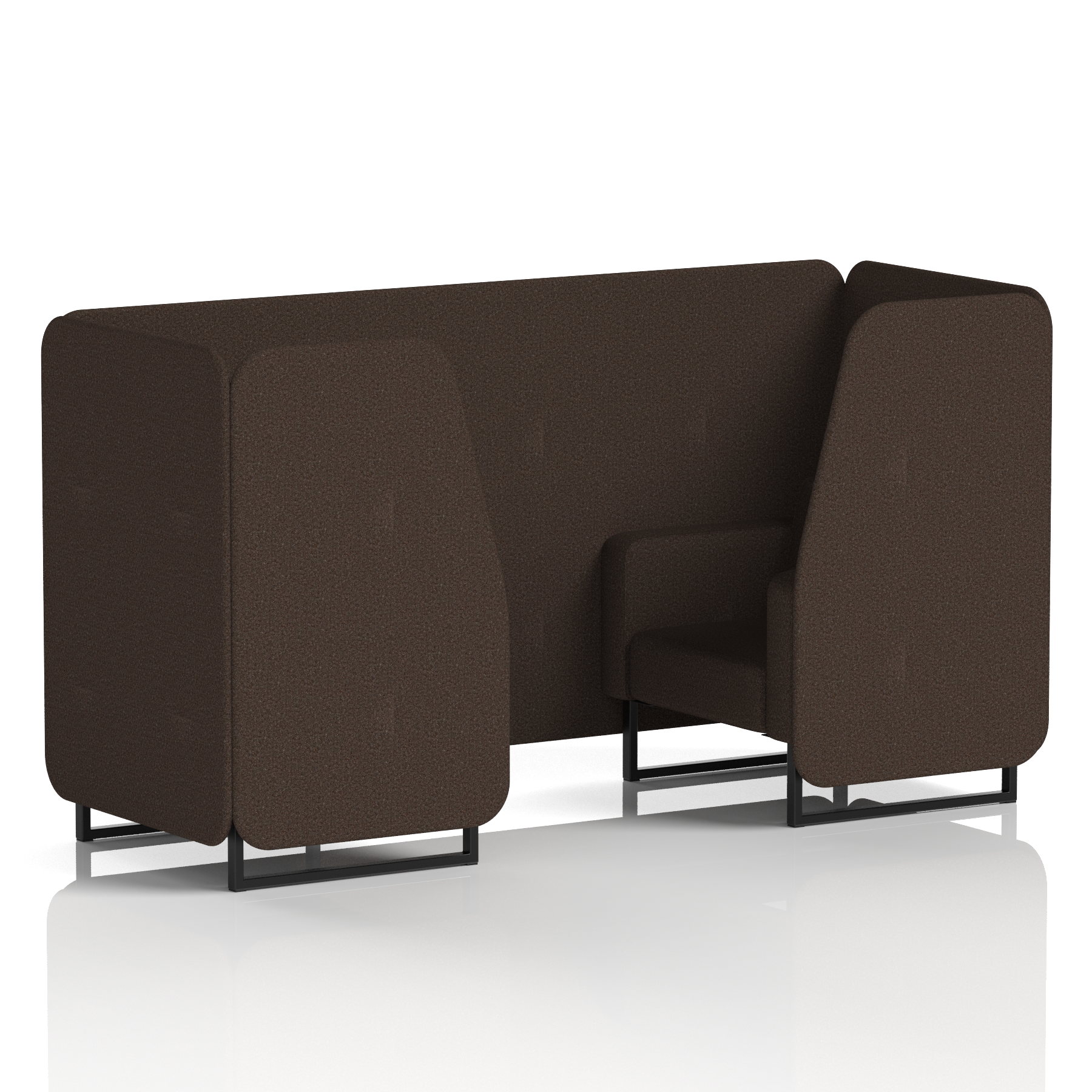 Brixworth Booth With Black Legs in Single Tone 6 Seater Calculus Panels And Sofa Band 2 - X2