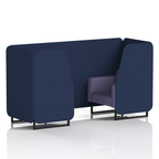 Brixworth Booth With Black Legs in Two Tone 4 Seater Arithmetic Panels And Number Sofa Band 2 - X2