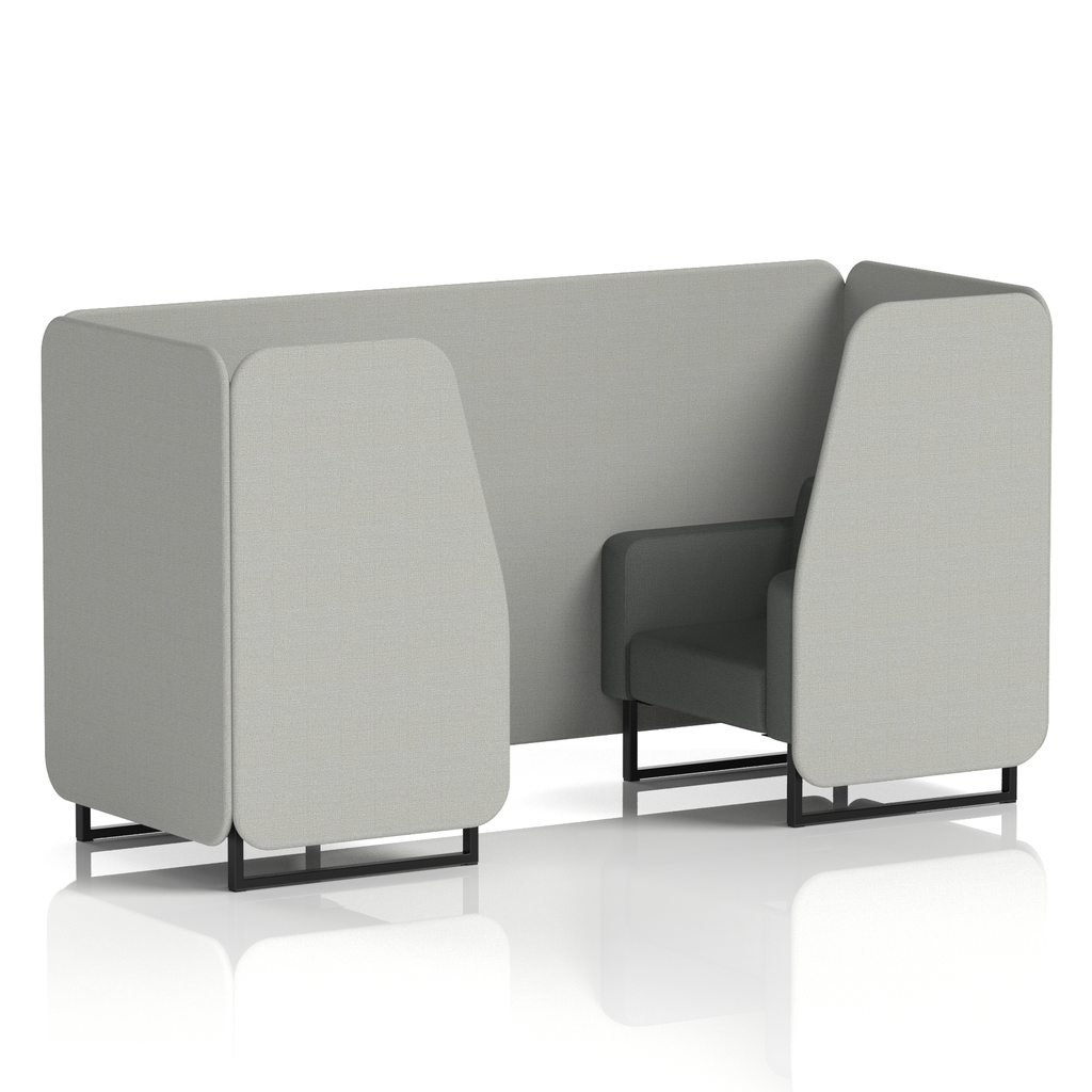 Brixworth Booth With Black Legs in Two Tone 2 Seater Number Panels And Arithmetic Sofa Band 2 - X2