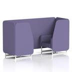 Brixworth Booth With White Legs in Single Tone 2 Seater Calculus Panels And Sofa Band 2 - X2