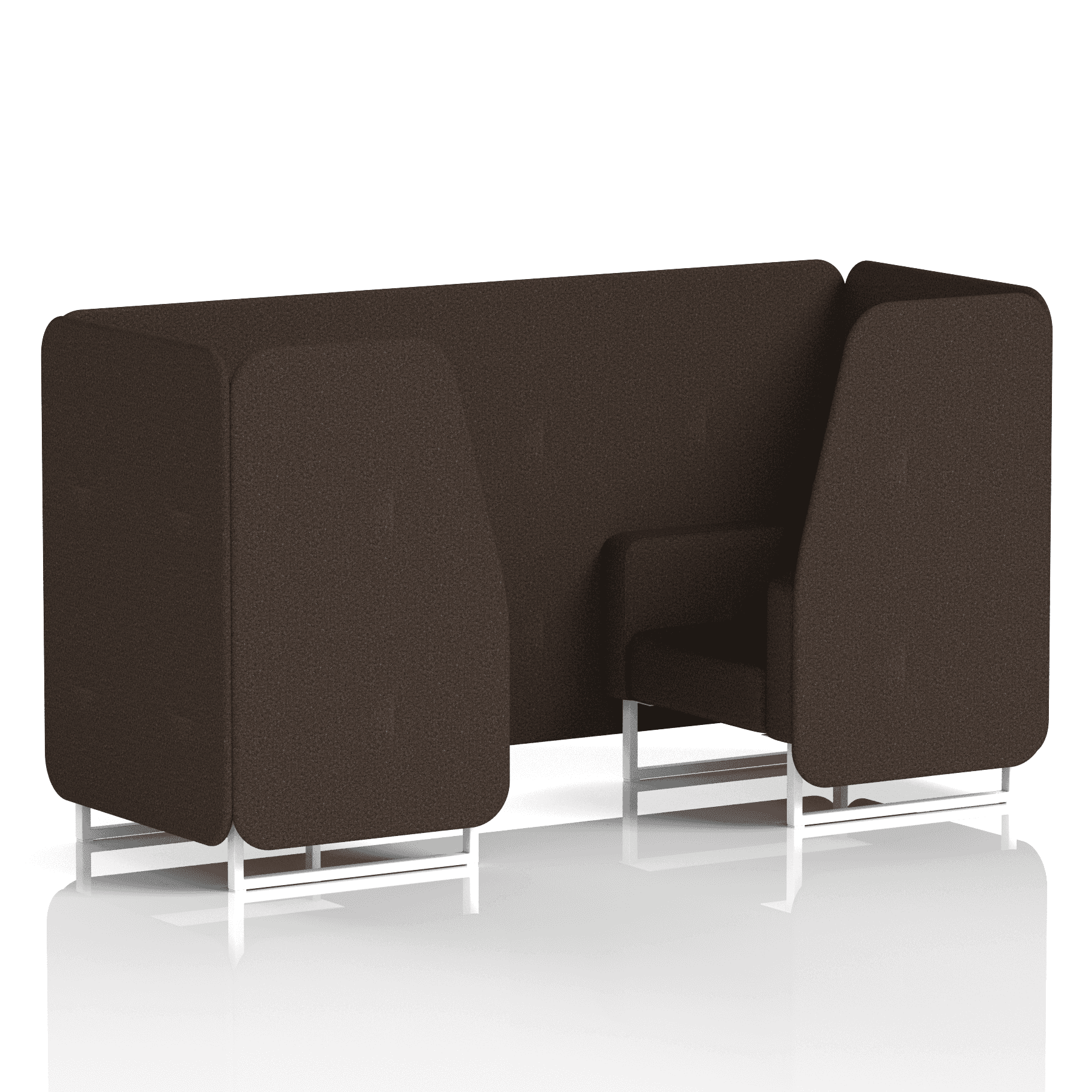 Brixworth Booth With White Legs in Single Tone 6 Seater Calculus Panels And Sofa Band 2 - X2
