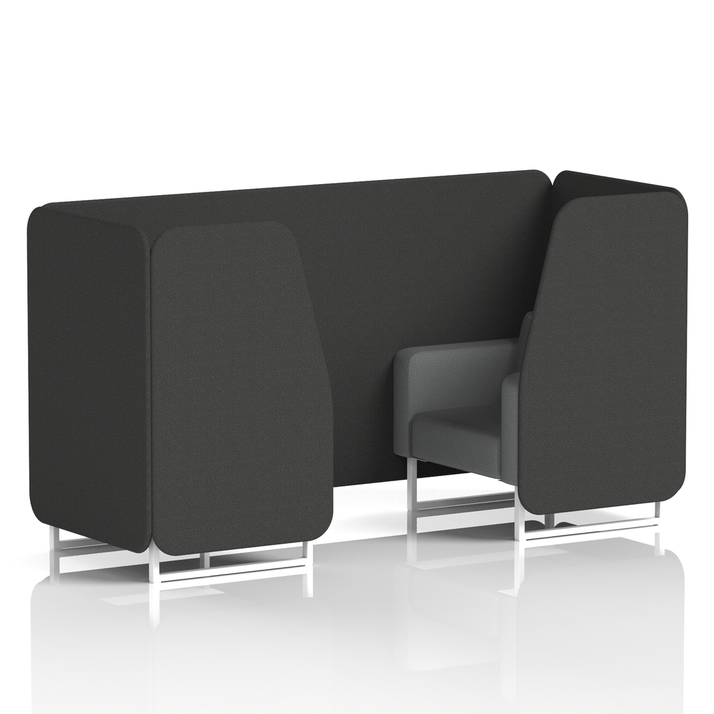 Brixworth Booth With White Legs in Two Tone 6 Seater Arithmetic Panels And Number Sofa Band 2 - X2