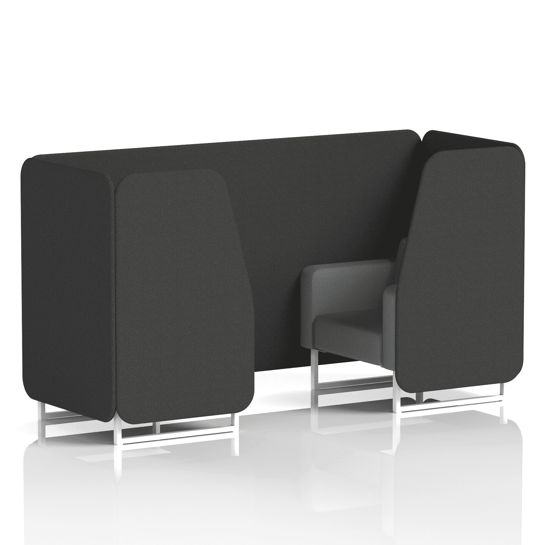 Brixworth Booth With White Legs in Two Tone 6 Seater Arithmetic Panels And Number Sofa Band 2 - X2