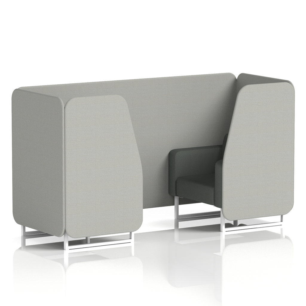Brixworth Booth With White Legs in Two Tone 2 Seater Number Panels And Arithmetic Sofa Band 2 - X2