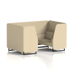 Brixworth Booth With Black Legs in Single Tone 6 Seater Alike Panels And Sofa Band 4 - Synergy