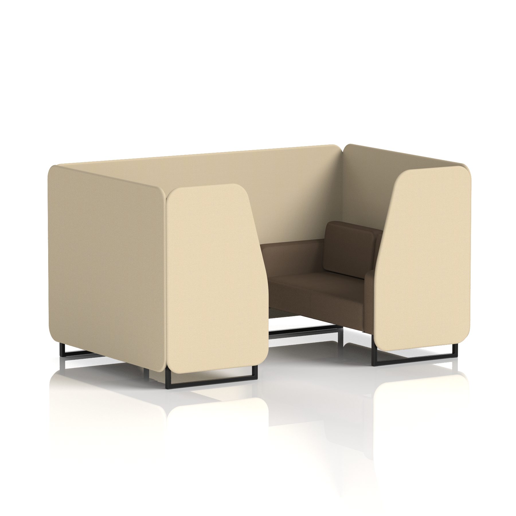 Brixworth Booth With Black Legs in Two Tone 6 Seater Alike Panels And Order Sofa Band 4 - Synergy