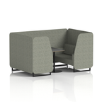 Brixworth Booth With Black Legs And Black Table In Single Tone 6 Seater Theory Panels And Sofa Band 2 - X2