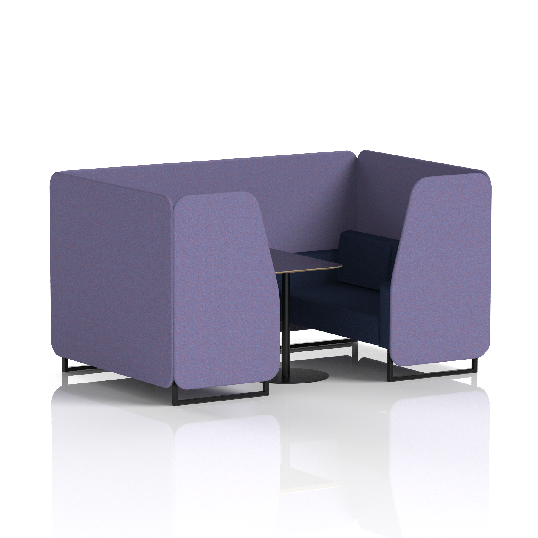 Brixworth Booth With Black Legs And Black Table In Two Tone 2 Seater Westminster Panels And Newbury Sofa  