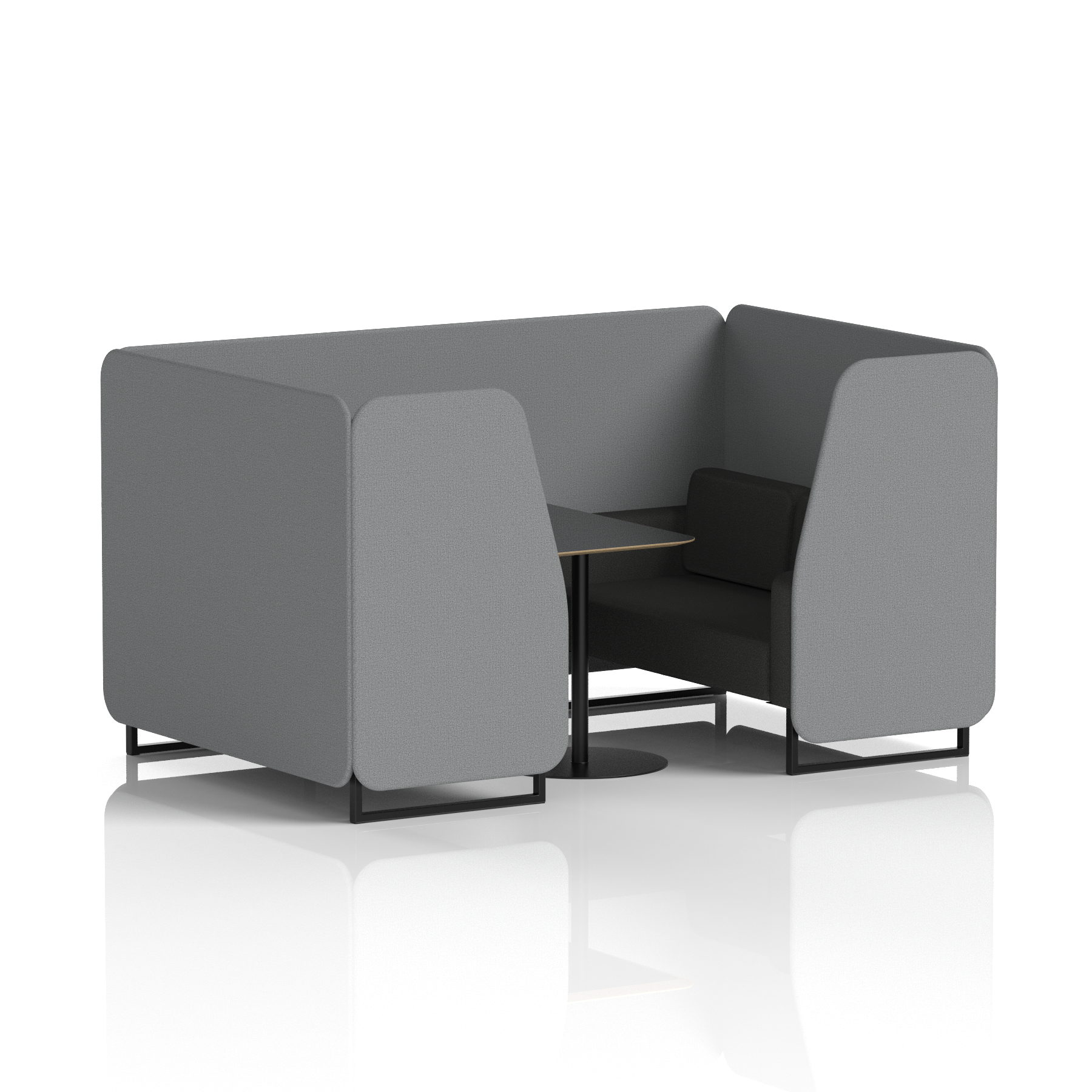 Brixworth Booth With Black Legs And Black Table In Two Tone 4 Seater Westminster Panels And Newbury Sofa  