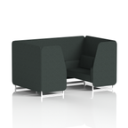 Brixworth Booth With White Legs in Single Tone 4 Seater Polygon Panels And Sofa Band 2 - X2