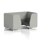 Brixworth Booth With White Legs in Two Tone 2 Seater Alike Panels And Order Sofa Band 4 - Synergy