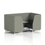 Brixworth Booth With White Legs And Grey Table In Two Tone 6 Seater Theory Panels And Diameter Sofa Band 2 - X2