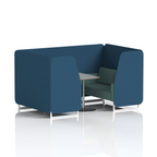 Brixworth Booth With White Legs And Grey Table In Two Tone 4 Seater Alike Panels And Order Sofa Band 4 - Synergy