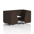 Brixworth Booth With White Legs And White Table In Single Tone 6 Seater Westminster Panels And Sofa Band 3 - Main Line Flax