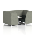Brixworth Booth With White Legs And White Table In Two Tone 6 Seater Theory Panels And Diameter Sofa Band 2 - X2