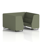 Brixworth Booth With Black Legs in Single Tone 4 Seater Handa Panels And Sofa Band 5 - Sumi
