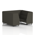 Brixworth Booth With Black Legs in Single Tone 2 Seater Kobe Panels And Sofa Band 5 - Sumi