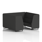 Brixworth Booth With Black Legs in Single Tone 6 Seater Osaka Panels And Sofa Band 5 - Sumi