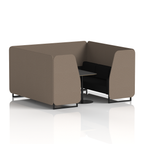 Brixworth Booth With Black Legs And Black Table In Two Tone 6 Seater Wed Panels And Affix Sofa  