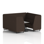 Brixworth Booth With Black Legs And Grey Table In Single Tone 6 Seater Tokyo Panels And Sofa Band 5 - Sumi