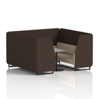 Brixworth Booth With Black Legs And Grey Table In Two Tone 6 Seater Tokyo Panels And Kobe Sofa Band 5 - Sumi