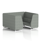 Brixworth Booth With White Legs in Single Tone 4 Seater Order Panels And Sofa Band 4 - Synergy