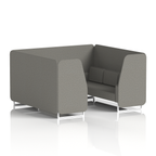Brixworth Booth With White Legs in Single Tone 2 Seater Wed Panels And Sofa Band 4 - Synergy