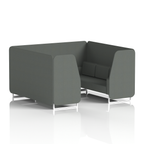Brixworth Booth With White Legs in Single Tone 4 Seater Uto Panels And Sofa Band 5 - Sumi